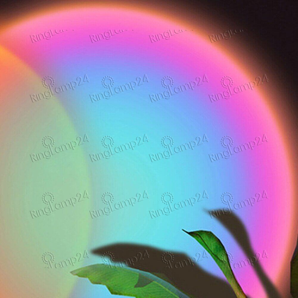 Светодиодная проекционная круглая лампа Sunset Glow, 16 цветов - 6