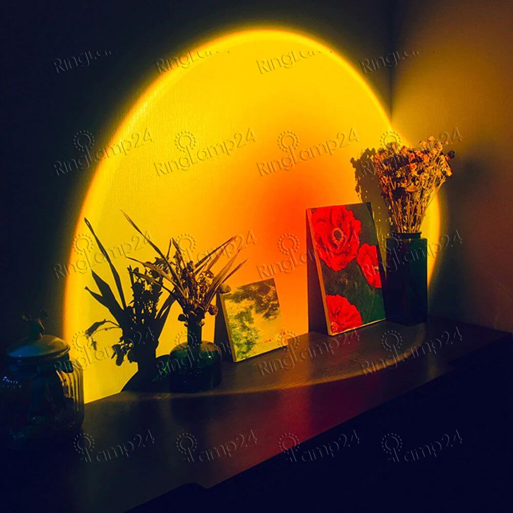 Светодиодная проекционная лампа для Tik Tok Sunset Glow, 16 цветов - 8